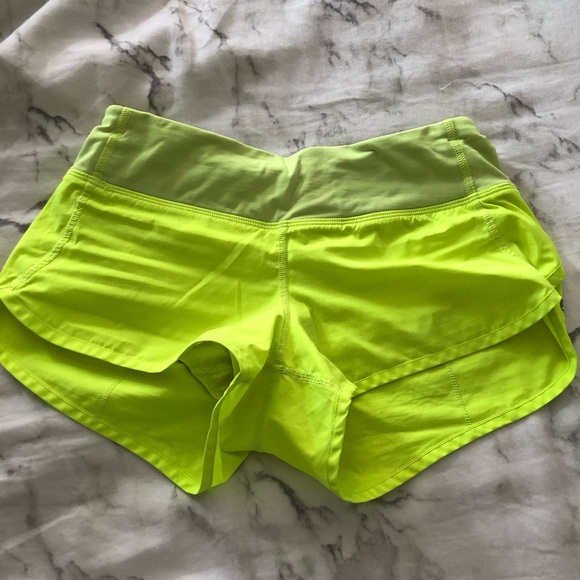 Yellow Lululemon Shorts - Picture 2 of 2